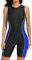 ATTRACO Womens Swimming Costume Boyleg Swimsuits Modest Swimwear Athletic Zip Up Long Swimming Suit Black/Blue/Green M