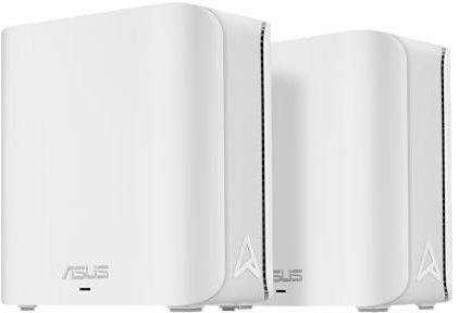 ASUS ZenWiFi BD4 (2-Pack) Dual-Band WiFi 7 Mesh, 3600 Mbps, 4900 sq.ft., Dual 2.5G Ports, Security and Parental Controls Included, Smart Home Master SSIDs