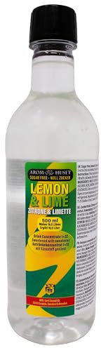 500ml Lemon-Lime Diluting Concentrate - Makes 16.5Litres of Still Drinks - Sugar-Free & Highly Concentrated - Easy 1:32 Mixing Ratio - Refreshing Lemon-Lime Flavor Squash Syrup for Drinks