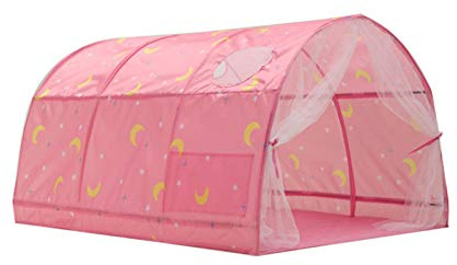 Tienda de Cama para niños - Space Stars & Moon Canopy, Playhouse Room Tema | Netting de para niños y niñas, Carpa de sueño de Cielo Estrellado, decoración de Dormitorio para niños, área de j