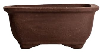 Oglaserade keramiska bonsaigrytor (Design 1, 16 cm)