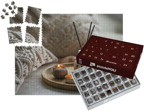 puzzleYOU : Calendrier de l'Avent | « Parfum d'ambiance Chaleureux avec Bougies allumées »