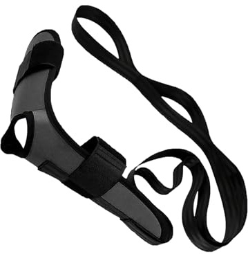 Correa de estiramiento con bucles, banda de entrenamiento de flexibilidad, cinturón elástico no elástico para piernas, ayuda portátil para fitness, estirador de isquiotibiales y fascia, para yoga