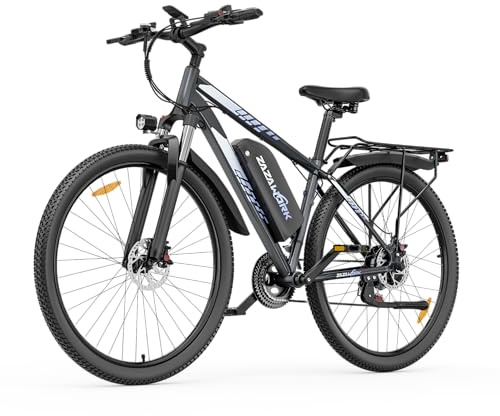 WITAMBIKE 29 Electric Mountain Bike for Adults, 250W Motor & 48V 18.6Ah Battery, 21-Speed Off-Road E-Bike, 75Nm Torque, Mechanical Disc Brakes, 130kg Max Load, Grey zazawork