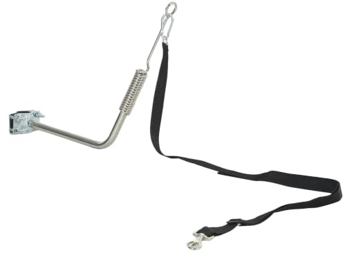 PawHut Correa de bicicleta para perros con amortiguadores, correa para perros con cierre rápido desmontable, correa ajustable, correa flexible para entrenamiento, correr y ciclismo, color plata+negro