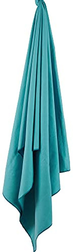 Lifeventure Recycled SoftFibre Travel Towel | Compact, Lightweight Quick-Dry Sports & Beach Towel, Sand-Free Design, Extra Large, Teal