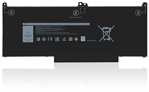 ASUNCELL 60Wh MXV9V Laptop-Akku für Dell Latitude 5300 E5300 5310 E5310, Inspiron 7300 E7300 7400 E7400 7306 Series, P96G P97G P99G P100G MXV9V 5VC2M 05VC2M 829MX 0829MX 7.6V