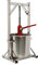 22L Obstpresse, 304 Lebensmittelqualität Sicherheit Edelstahl, Presse 150kg Pressleistung, Saftpresse Manuell Dual-Edelstahlfässern mit Filtern-Weinpresse Verwendbar für Weine, Säfte