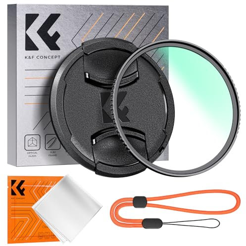 K&F CONCEPT 67mm UV Filter Ultra Slim Japan Optics Multi Coated Ultraviolet Protection Lens Filter with Lens Cap Cleaning Cloth (Nano-K Series)