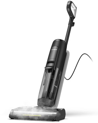Tineco iFLOOR 5 Steam Corded Wet Dry Vacuum All-in-one, Steam Mop Hardwood Floor Cleaner Great for Sticky Messes, 248℉ High-temp Steam, Self-cleaning with steam