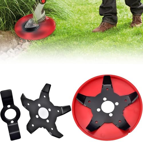 Coupe Herbe Plaque De Désherbage, Disque de désherbage, Plaque De Désherbage, Lames de plaque de désherbage, Tête de Coupe multifonctionnelle, Brosse de Débroussailleuse à Gazon, pour jardin, pelouse