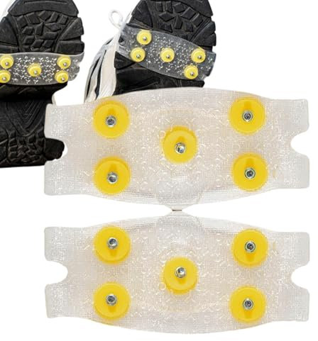4 Stück Anti Rutsch Schuhspikes, Spikes für Schuhe Winter, Schuhkrallen, rutschfeste, Schuh Spikes Anti Rutsch, Eisspikes für Ei-S und Schnee, für Kinder und Erwachsene