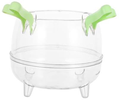 Milisten Bac pour Hamsters Et Petits Animaux Salle De Bain Et Toilettes pour Rongeurs Accessoires Confortables Et Pratiques Pet Transparent Complet pour Toilettage Facile