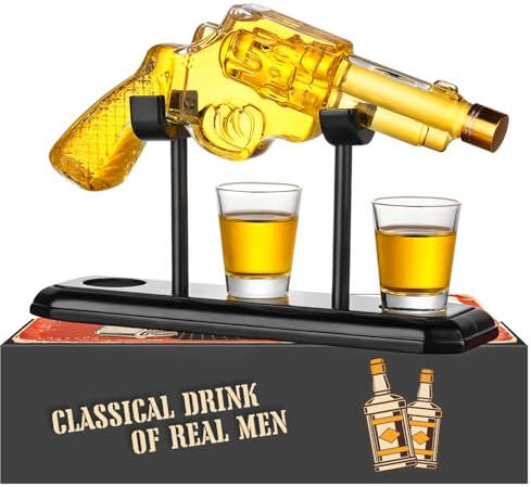 Oaksea Whisky Gifts for Men, Whisky Decanter with Shot Glasses, Whiskey Mens Gifts for Christmas, Whiskey Gift Sets Stocking Fillers for Men, Funny Xmas Gifts for Dad Grandad, Cool Gifts for Him
