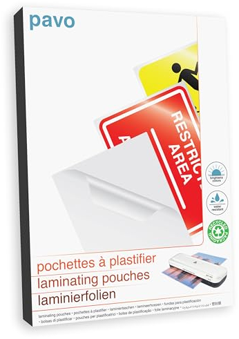 Pavo - Laminierfolien A4 75/80 mic, 100 Stück - Matt