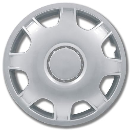 Petex RB51421 Hjulblinkers hastighet 2-delat lackerat material: ABS i låda, silver – set med 4 14 tum SILVER