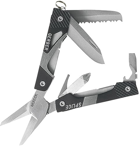 Fiskars Gerber Multiherramienta de bolsillo Splice - Negro (Blister) Schwarz