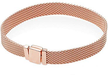 PANDOCCI 2018 herbst rose gold reflexionen frauen 925 silber armbänder diy passt für original pandora armbänder charme modeschmuck (16CM)