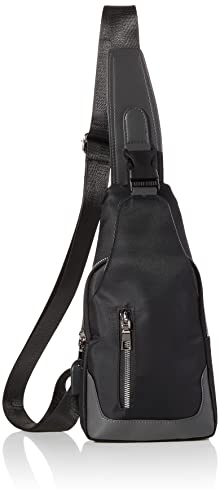 Aucuu Brusttasche Herren, Umhängetasche Sling Bag, Oxford-Tuch Crossbody Bag mit USB-Ladenanschluss, Schultertasche Wasserdichte Umhängetaschen Handtasche Herren für Sport Radfahren Arbeit Reisen