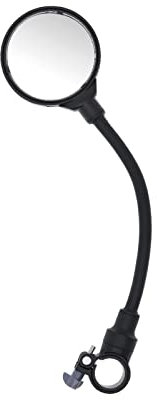 Newrban | Rückspiegel für Fahrrad und Scooter – mit Universalhalterung für Lenker mit Durchmesser 22 – 31,8 mm – verstellbarer Winkel und Richtung – einfache Installation – Schwarz