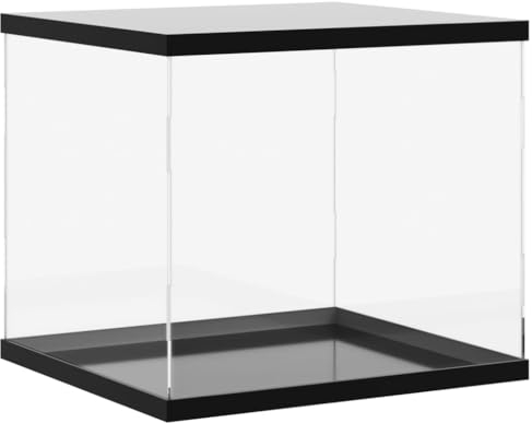 vidaXL Vitrine, Schaukasten Staubschutz, Sammlervitrine für Sammlerstücke Spielzeug Figuren, Ausstellungsbox Acrylbox, Transparent Acryl