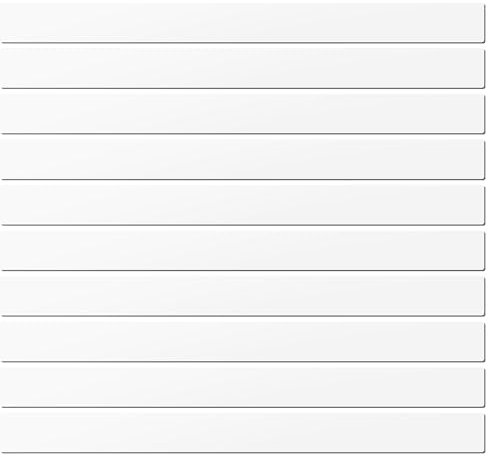 LLPT Trocken Abwischbare Magnetstreifen | 10 Stück | Blanko beschreibbarer Magnet | Wiederverwendbare Abwischbare Magnetschilder | für Whiteboard (DMS11210WT) | Farbe Weiß | 2,5CM x 30CM