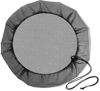 MZPOZB Mesh Cover For Rain Barrel Outdoor Garden Mesh Cover 60-120cm Rain Barrel PE Water Collection Bucket Filter Net Anti-Mosquito Water Protection Netting Rain Barrel Mesh Cover(Diameter 80CM)