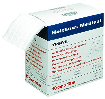 Pulp Non-Woven Compresses Ypsivil BS. 1 Gauze Swabs 10 cm x 10 cm