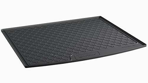 Rubbasol (Rubber) Trunk mat compatible with Seat Ateca 2016- (Upper floor), Black