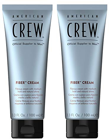 2 medianos Hold and Shine Fiber Cream for Men American Crew 100 ml