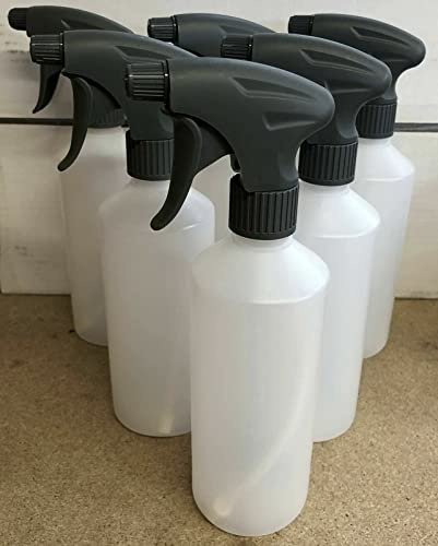 AUTO RAE-CHEM 6 x 500ml Chemical Resistant Trigger Spray Bottles - Garden, Home