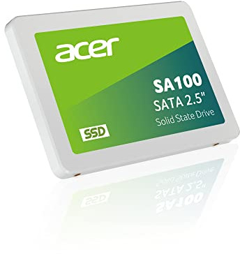 Acer SA100 SSD SATA III 2,5 240 GB fino a 560 MB/s | Aggiorna il Tuo PC con Avvio Rapido, Funzionamento Silenzioso e Maggiore Affidabilità per Lavoro e Uso Quotidiano
