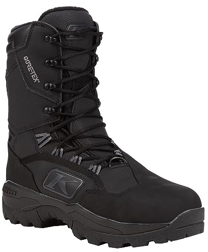 KLIM Adrenaline GTX Winter Waterproof Snowmobile Boots Men's 14 - Black - Asphalt