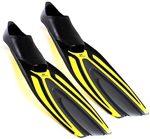 Salvas Schwimmflossen Thesis Schnorchel Taucher Lang Flosse Erwachsene 36-47 gelb 40/41