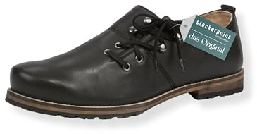Stockerpoint Men's Edwin Haferl Shoes, Black Nappa, 12 Men