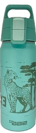 SIGG - Alu Trinkflasche Kinder - WMB ONE Brave Cheetah - Für Kohlensäurehaltige Getränke Geeignet - Auslaufsicher - BPA-frei - Klimaneutral Zertifiziert - Sport & Schule - Hellblau - 0,6L
