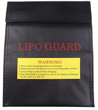 Yeenano Feuerfeste Akku Tasche,Feuerfeste Explosionsgeschütze Dokumententasche,Lipo Safe Bag für RC-Batterien Schützen Ihre Wertsachen Dokumente Geld Schmuck Brandschutz 18 * 23CM Schwarz