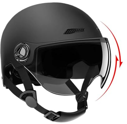 Casque Trottinette Electrique Adulte, Casque Vélo Visière Électrique Homme/Femme, Casque Skate Adulte, Casque Vélo Unisex Haute Protection, Équipement De Protection De Patinage pour Adultes Et Jeunes