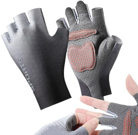 Fingerlose Handschuhe für Kinder, 2-teilig, Halbfinger-Handschuhe, Herren-Fitness-Zubehör, rutschfeste fingerlose Skateboard-Fäustlinge für Outdoor-Sportarten
