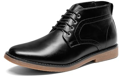 Bruno Marc Men's Classic Dress Derby Oxfords Chukka Boots,Black,11