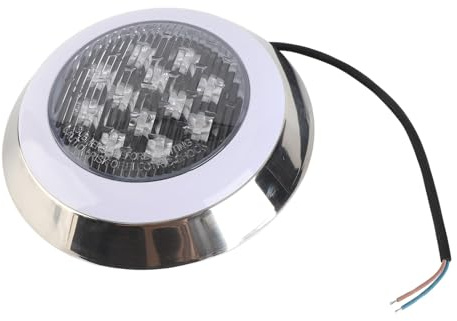 ACOGEDO Luces Sumergibles para Piscinas 12W 12V LED Iluminación Subacuática Montada en la Pared para Piscinas, Luz Cálida 3000K