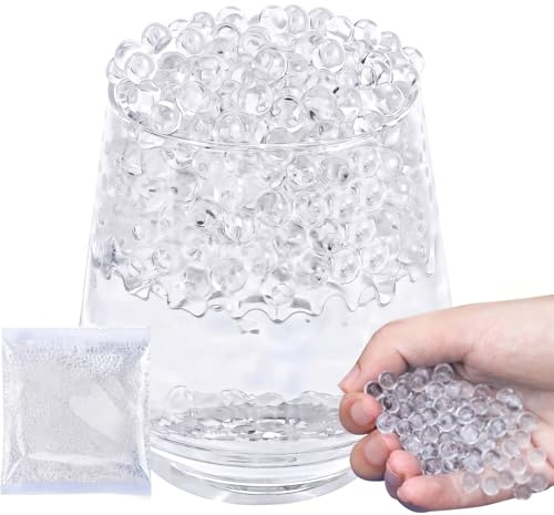 100000 Stück Wasserperlen Durchsichtig,Wasserperlen Für Pflanzen,7–8 Mm Gel Balls,Water Beads,Gel Munition,Für Schwimmende Perlen, Schwimmende Kerzen, Hochzeits Mittelstück, Vasenfüller, Christmas
