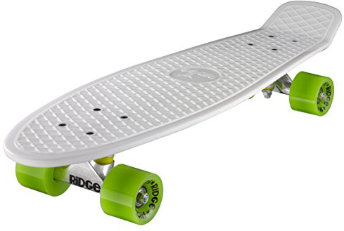 Ridge Big Brother Mini Cruiser - Skateboard, Color Blanco/Verde, Talla 69 cm