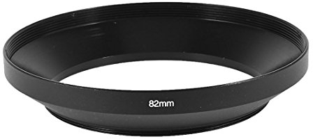 sourcing map Camera Lens Hood, Aluminum 82mm Front Filter Thread Wide Angle Hood Screw-in Mount Standard Lens for Nikon AF-S Nikkor 24-70mm F/2.8E VR, Sony FE 24-70mm F/2.8 GM