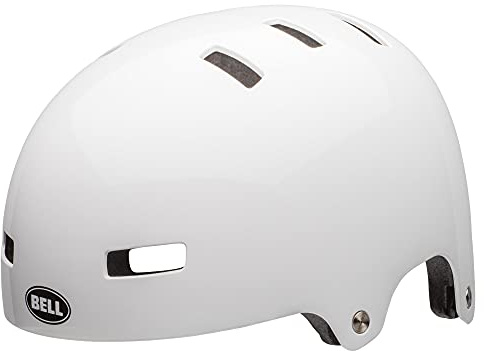 Bell - Local SOLID CE Helme - Erwachsene Unisex - Schutzausrüstung, Fahrradhelm, BMX-Helm, BMX-Schutzhelm, Weiß, M