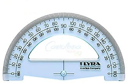 Lyra Andromeda Goniometro 12 cm/180° Gradi squadre, righe, decimetro