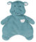 GUND Baby Oh So Snuggly Nilpferd Lovey, hochwertige, weiche Plüschdecke für Babys und Neugeborene, Blaugrün