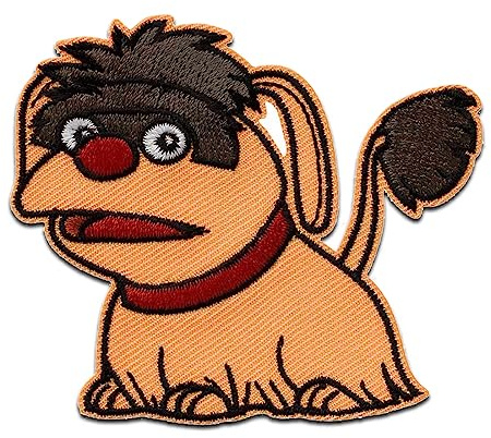 Mono-Quick Sandmännchen Moppi - Aufnäher, Bügelbild, Aufbügler, Applikationen, Patches, Flicken, zum aufbügeln, Größe: 6,4 x 7,4 cm