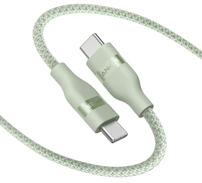 Anker Nano USB C Cable, 240W Flexible Multi-Color Braided Cord, Fast Charging Type C Charger for iPhone 17 Series, MacBook Pro and More (Green, 6ft)