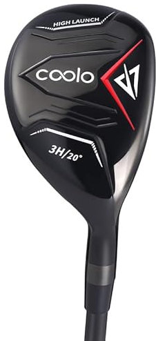 COOLO Híbrido de alto lanzamiento para golfistas promedio, principiantes/hándicap alto/mayores/damas, palos de golf híbridos 3/4/5, diestros e zurdos (#3, regular, derecho)